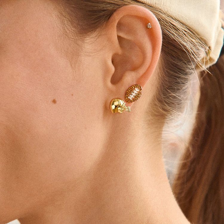 Draft Pick Football Earring Set