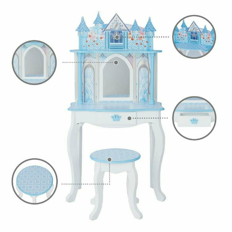 Dreamland Castle Play Vanity Set - White/Ice Blue