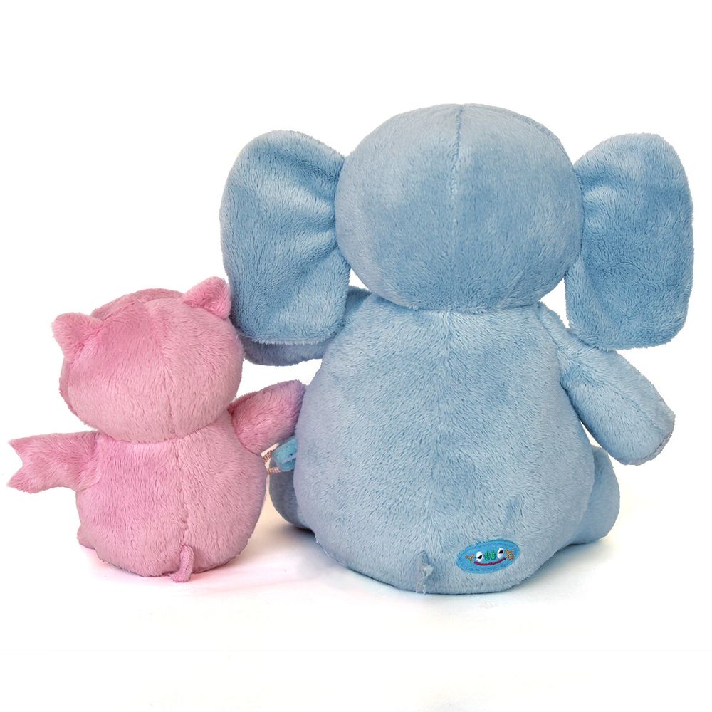 Elephant & Piggie Plush Pair
