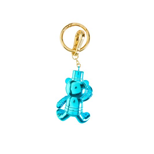 FAO Chrome Bear Keychain - Blue