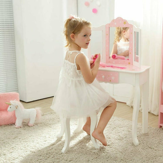 Fashion Twinkle Star Gisele Vanity Set - Pink/White