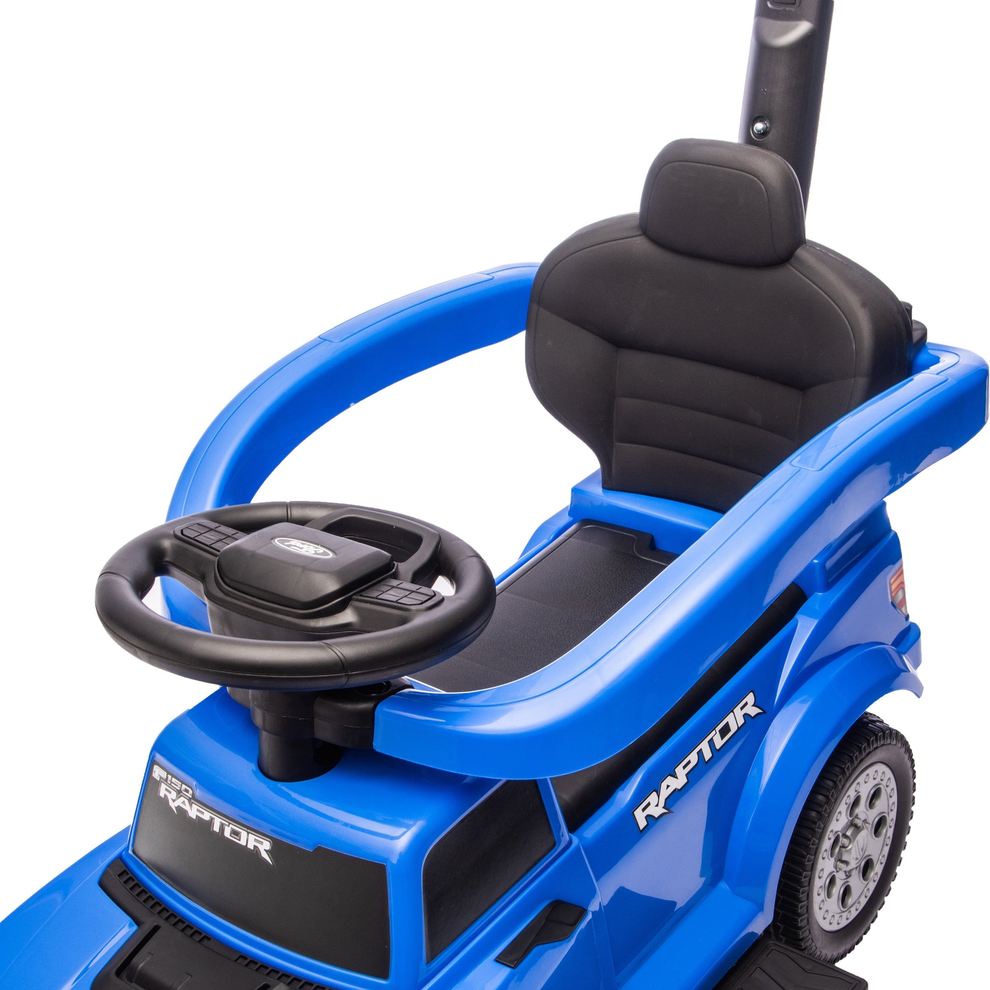 Ford Raptor 3-in-1 Push Ride On Toy Car - Blue