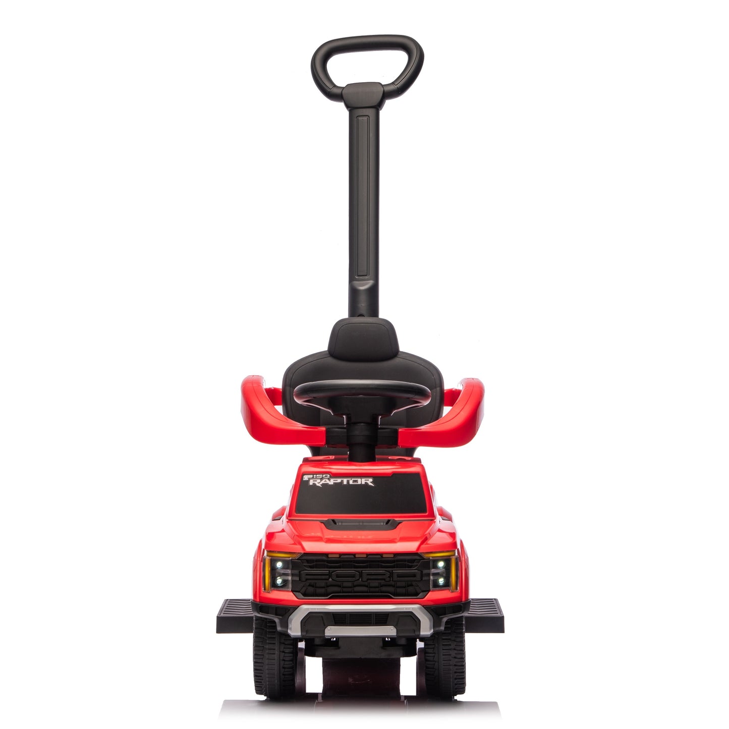 Ford Raptor 3-in-1 Push Ride On Toy Car - Red