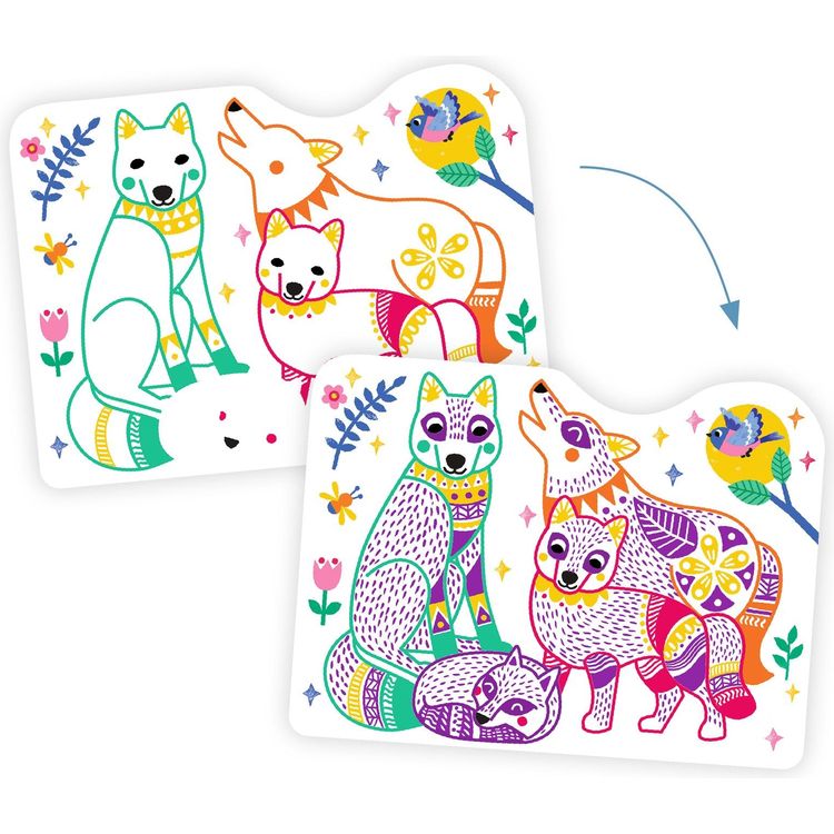 Forest Families Coloring Set