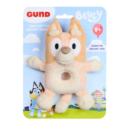 GUND Bingo Plush Ring Rattle - 6”