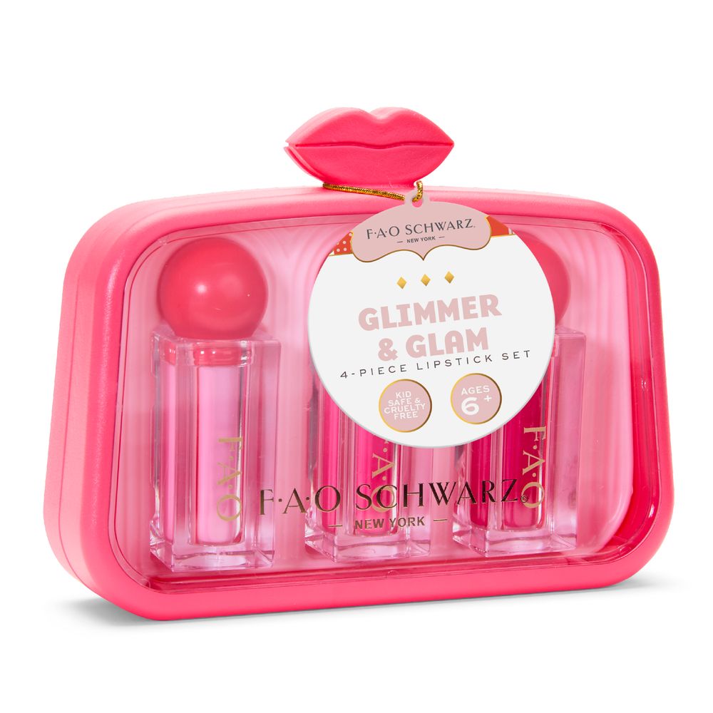 Glimmer & Glam 4‑Piece Lipstick Set