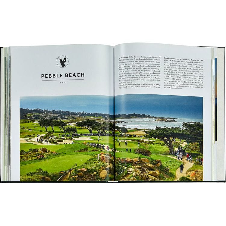 "Golf: The Ultimate Book" in Green Bonded Leather