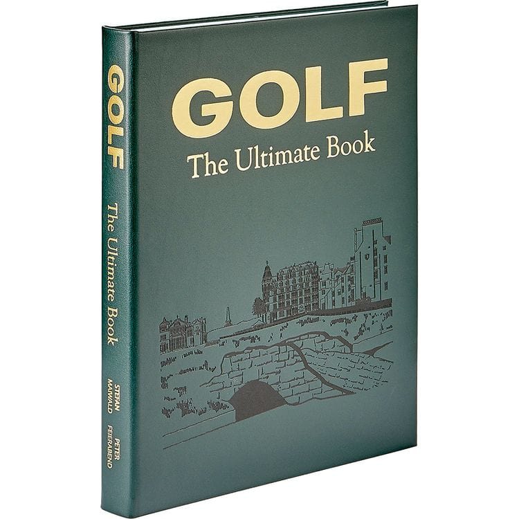 "Golf: The Ultimate Book" in Green Bonded Leather
