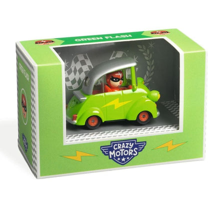 Green Flash Crazy Motors Car Toy