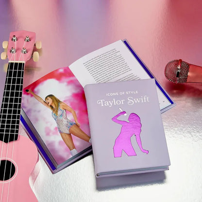 "Icons of Style: Taylor Swift" Book in Lilac Bonded Leather