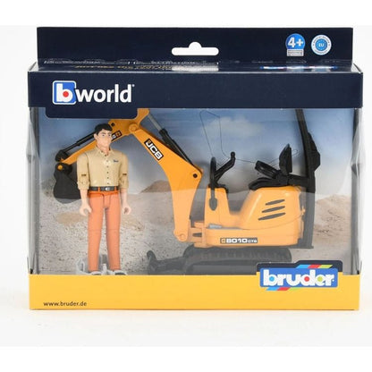 JCB Micro Excavator 8010 CTS with Worker