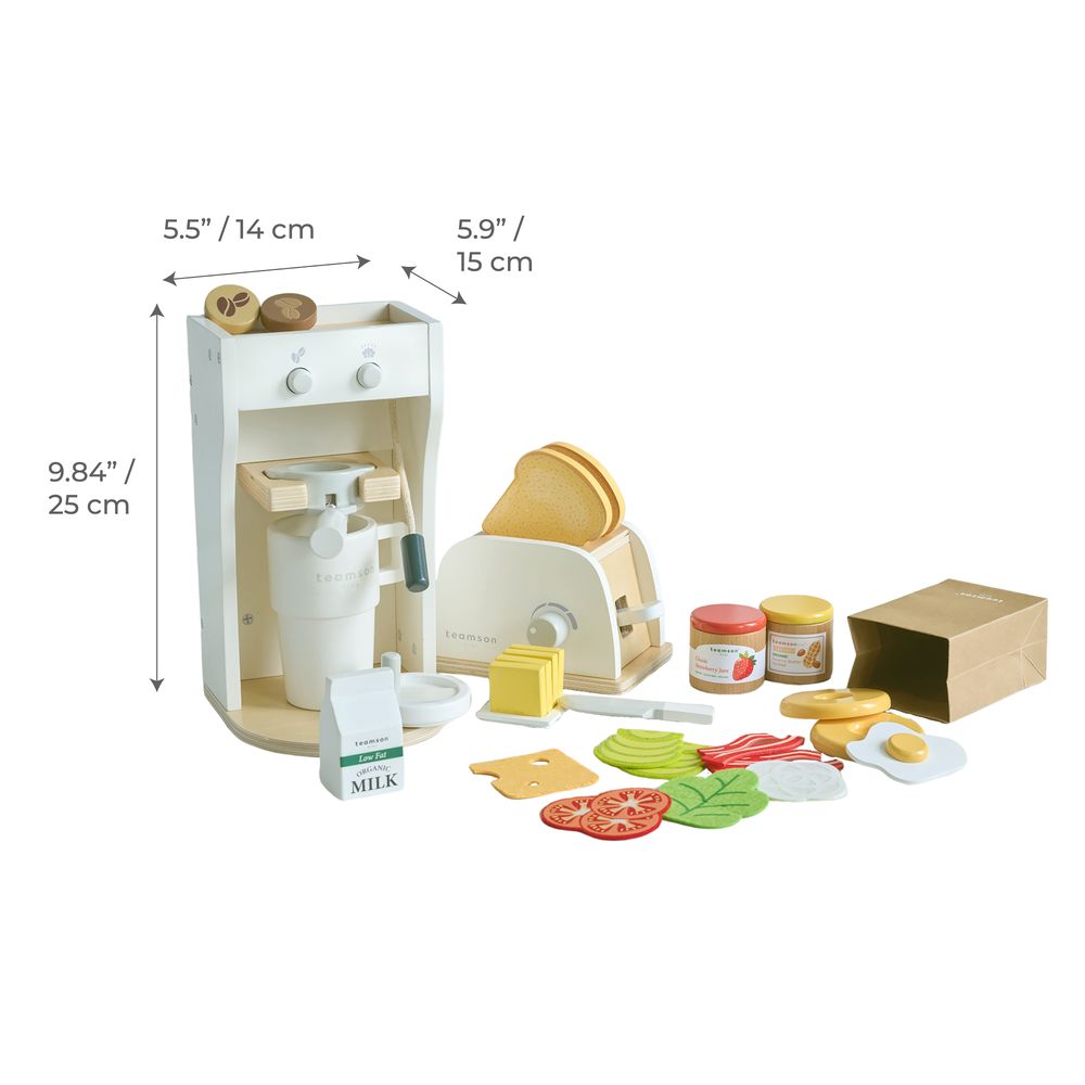 Jolly Pals Wooden Bakery Stand with 12 Pastry Pieces