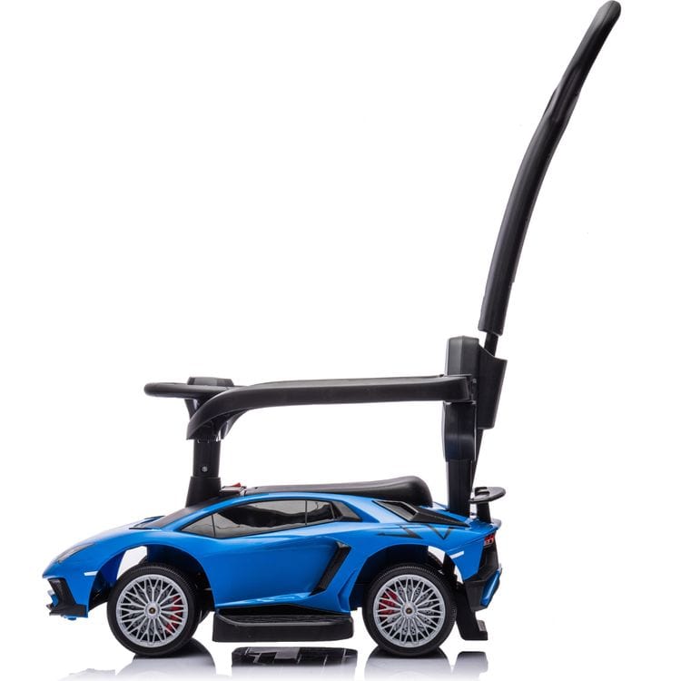Lamborghini 3-in-1 Push Ride On Toy Car - Blue