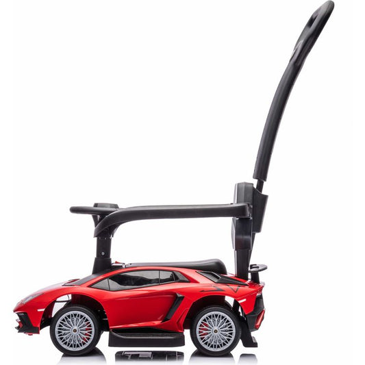 Lamborghini 3-in-1 Push Ride On Toy Car - Red