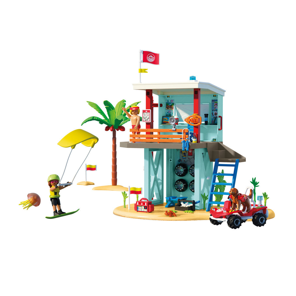 Lifeguard Tower with Beach Buggy Playset