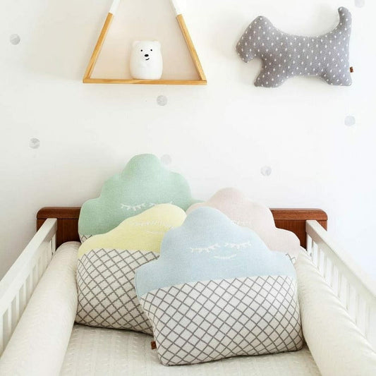 Light Blue Cupcake Pillow