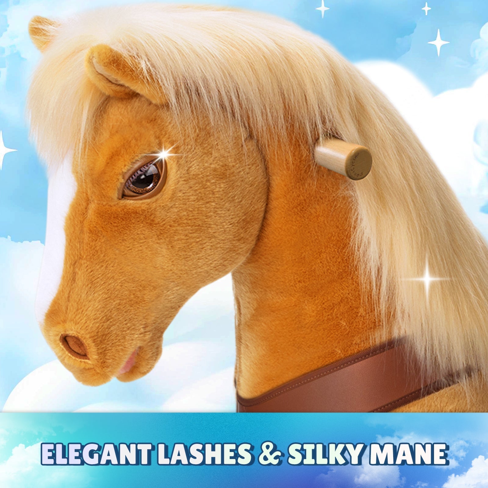 Light Brown Horse Model Y Ride on Toy - 4-7 Years