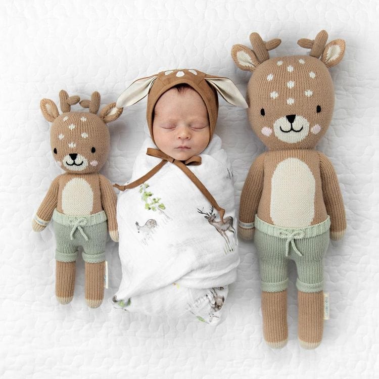 Little 13" Elliott the Fawn Hand-Knit Doll