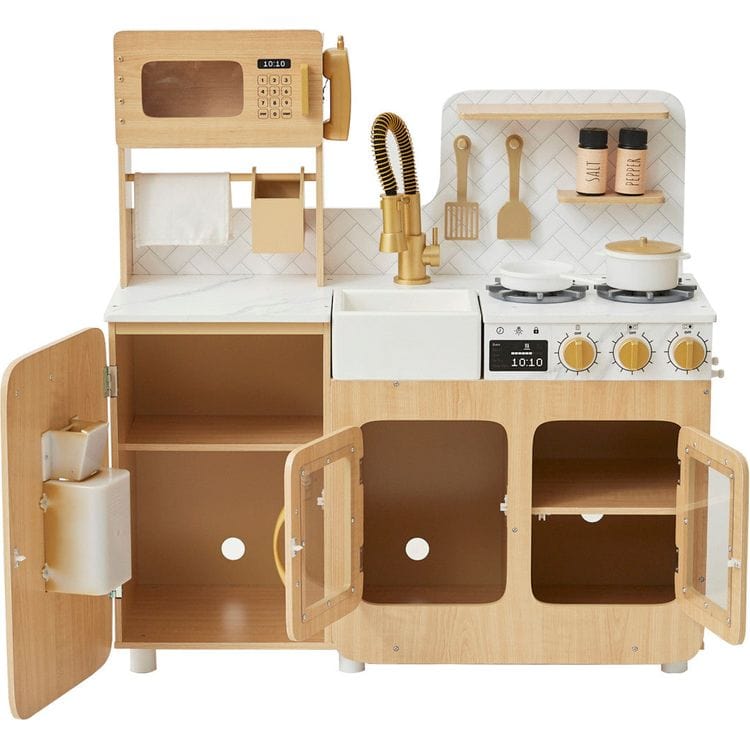Little Chef Cyprus Play Kitchen with 14-Piece Accessory Set