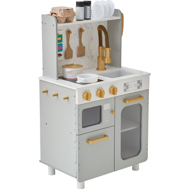 Little Chef Memphis Play Kitchen - Gray/Gold