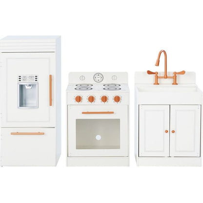Little Chef Paris Complete Kitchen Playset - White/Rose Gold