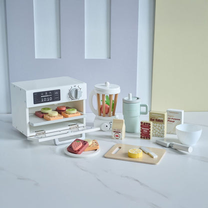 Little Chef Santa Barbara Wooden Healthy Dessert Set with 27 Accessories
