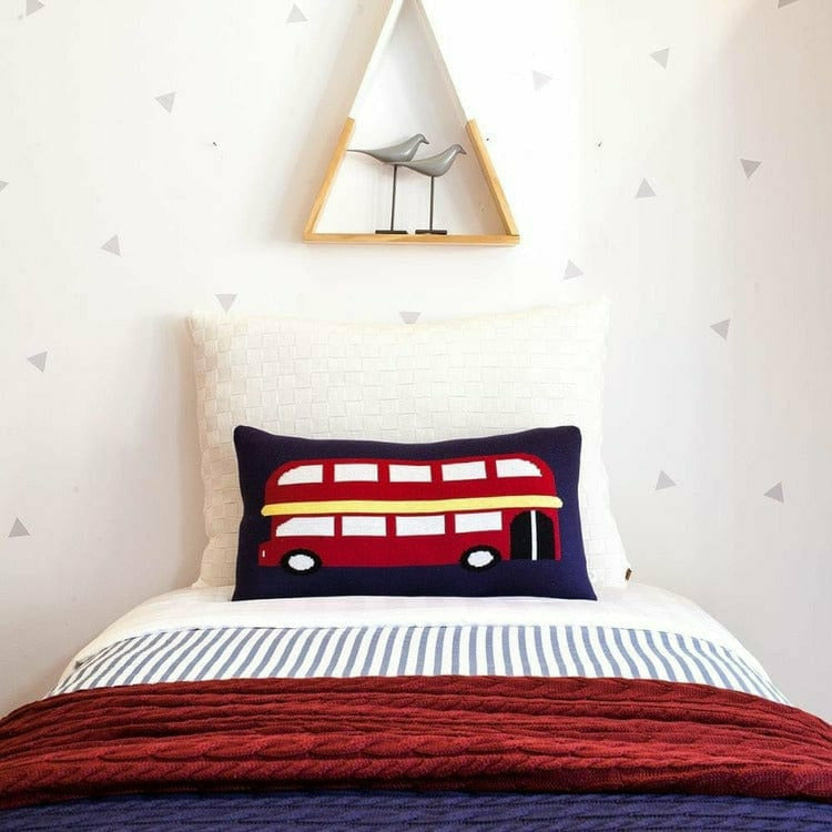 London Double Decker Bus Pillow