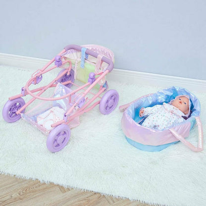 Magical Dreamland Baby Doll Stroller & Carrier Iridescent