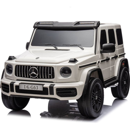 Mercedes G-Wagon 24V 4x4 2-Seater Ride on Car - White