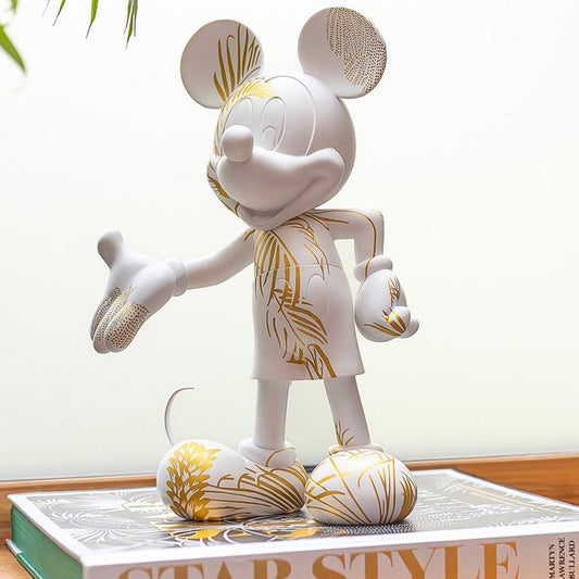 Mickey Mouse 12" Star Style Martyn Lawrence Bullard Figurine - White & Gold