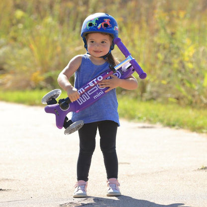 Micro Mini Foldable LED Scooter - Purple