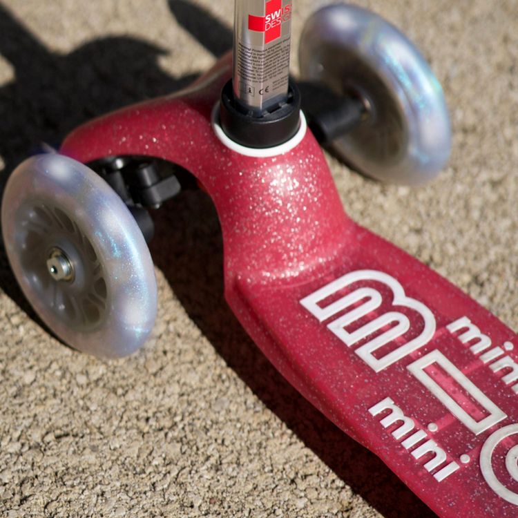 Micro Mini Glitter LED Scooter - Pink