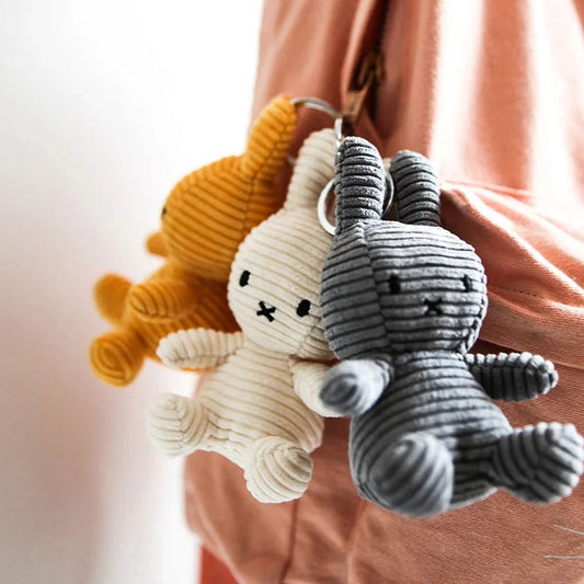 Miffy ECO Corduroy Keychain - Grey