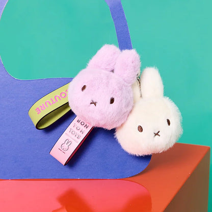 Miffy Off-White ECO Fuzzy Bag Charm - 4.5"