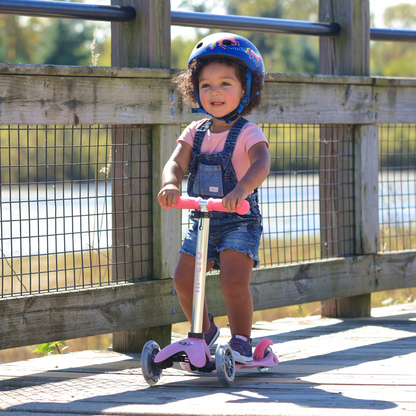 Mini Deluxe Glow LED Plus Scooter - Frosty Pink