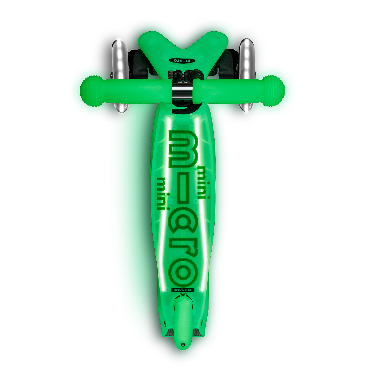 Mini Deluxe Glow LED Plus Scooter - Icy Lime
