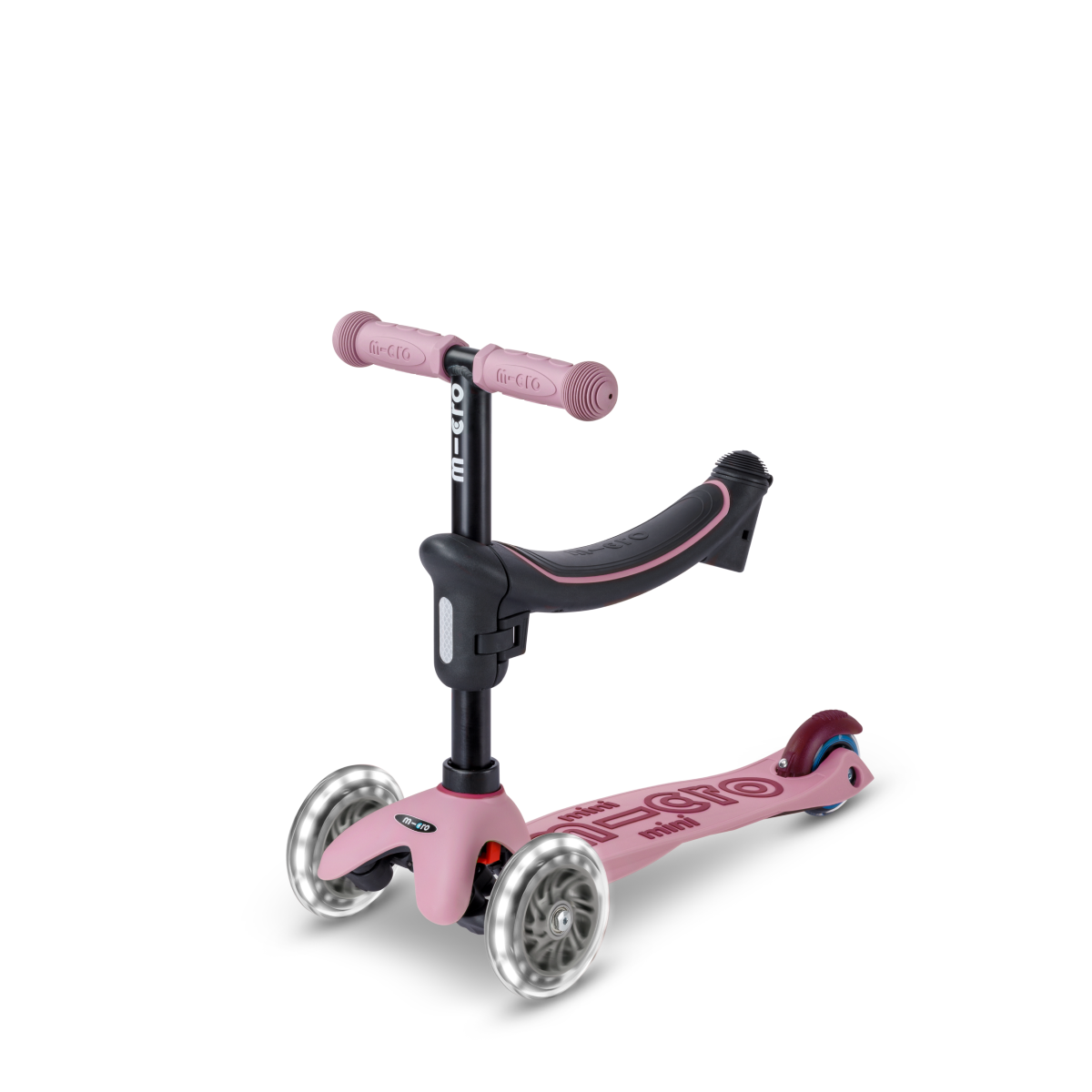 Mini Deluxe Rock & Go LED Scooter - Dusty Rose