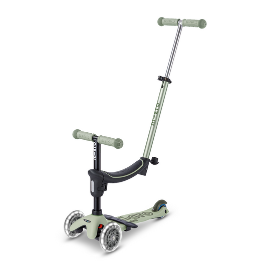 Mini Deluxe Rock & Go LED Scooter - Olive Sage