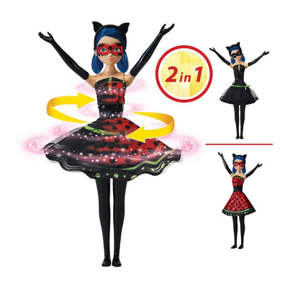Miraculous Ladybug Hero Switch Transformation Doll 10"