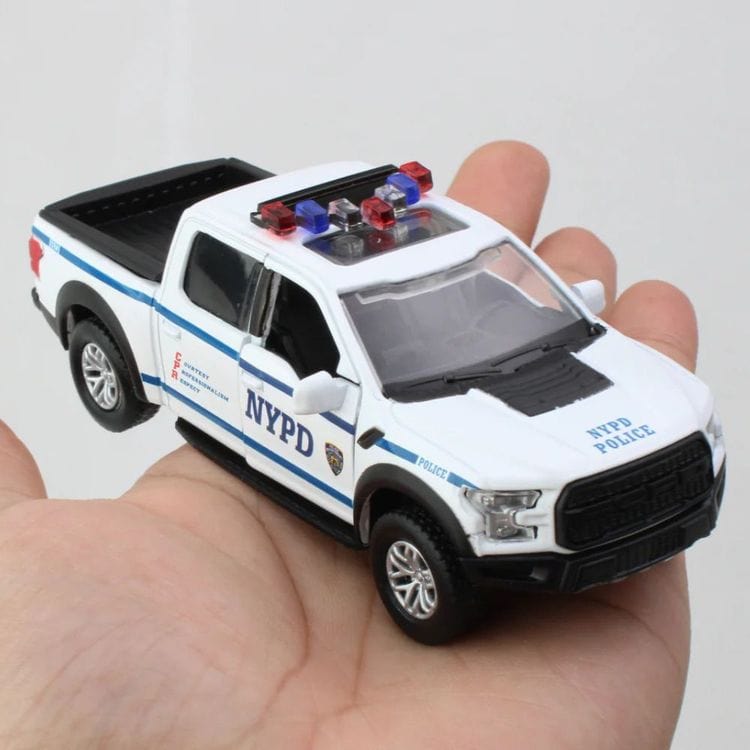 NYPD Die-Cast Metal Pick-Up Truck