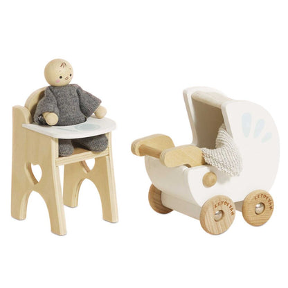 Nursery Dollhouse Furniture Set