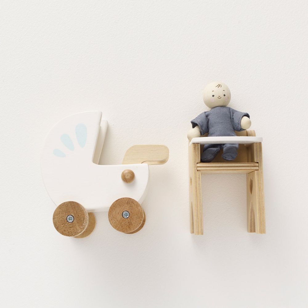 Nursery Dollhouse Furniture Set