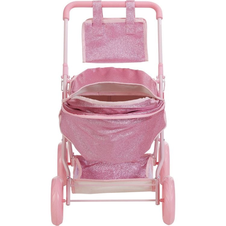 Olivia's Little World Baby Doll Bassinet Pram with Cover
