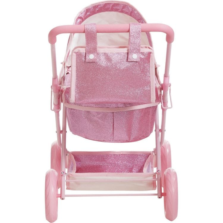 Olivia's Little World Baby Doll Bassinet Pram with Cover