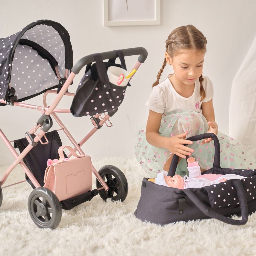 Olivia's Little World Pin Up Doll Classic Stroller with Removable Bassinet