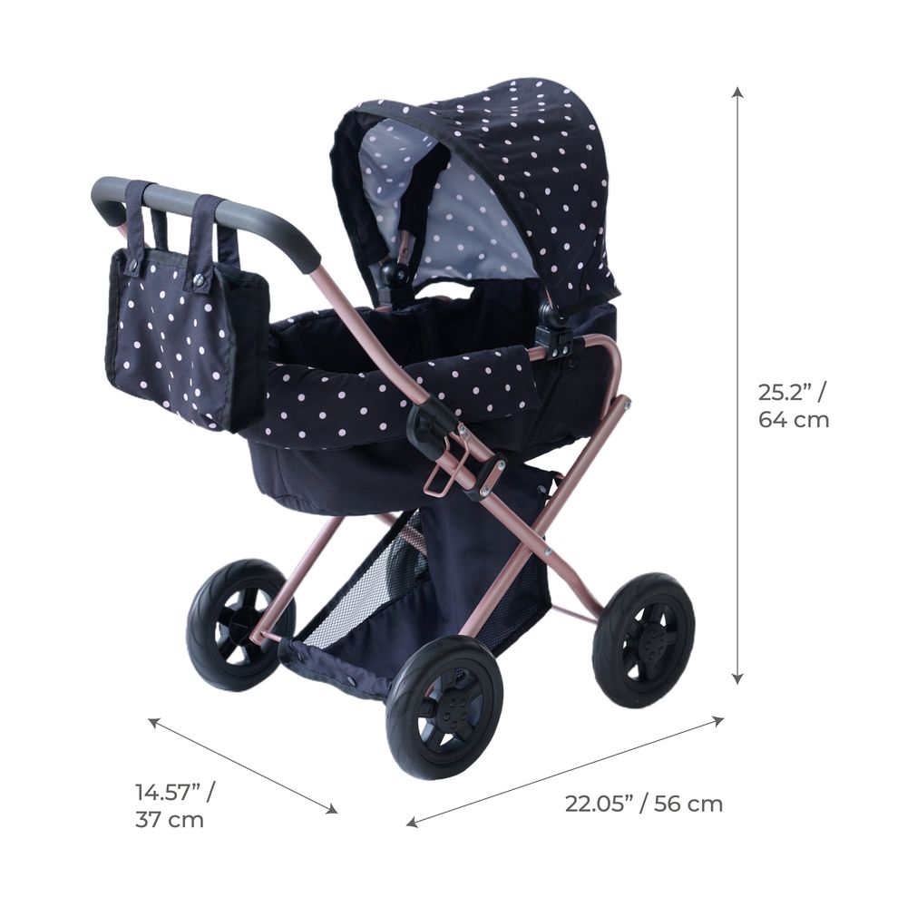 Olivia's Little World Pin Up Doll Classic Stroller with Removable Bassinet