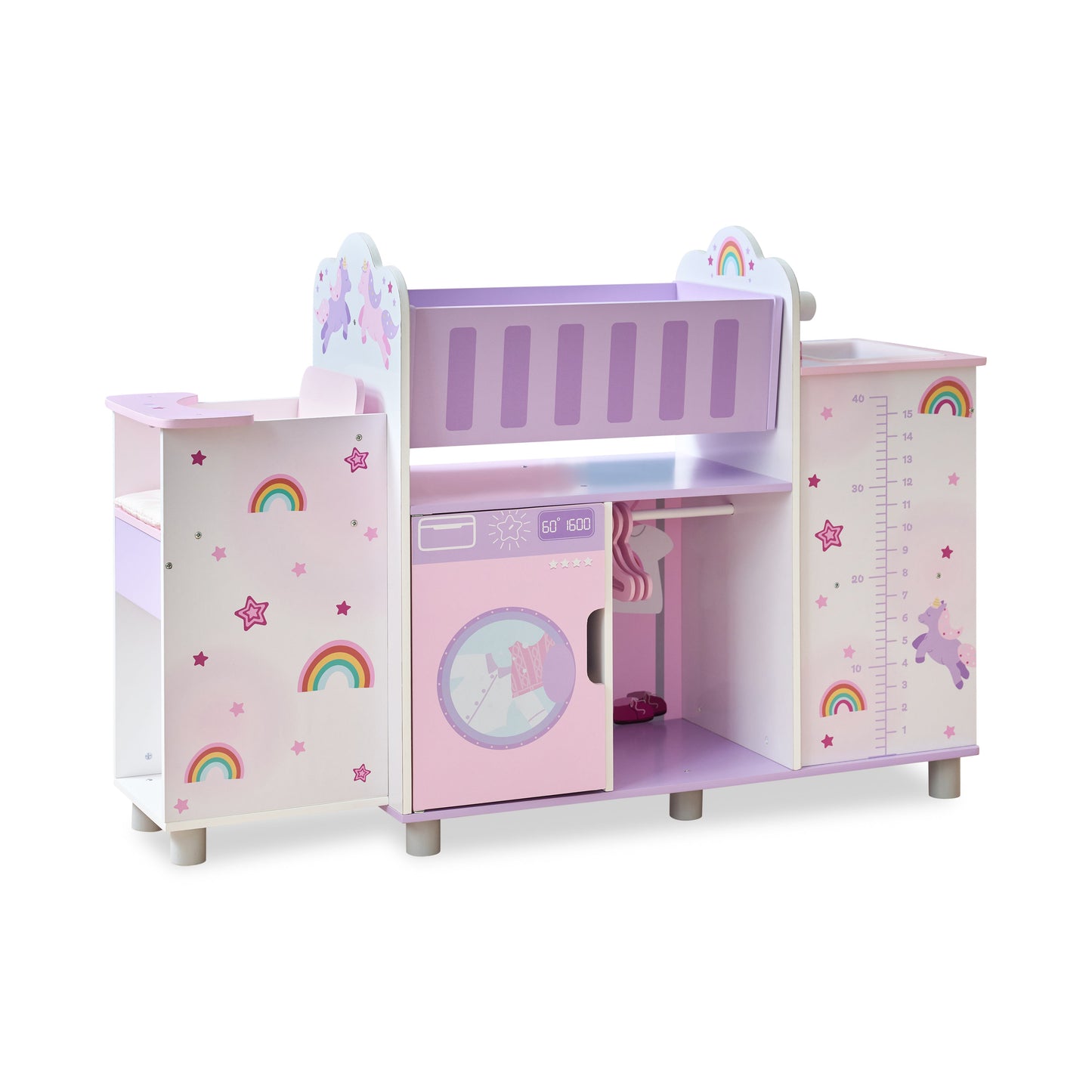 Olivia's Little World Wood Doll Nursery with Cradle, Sink & Closet