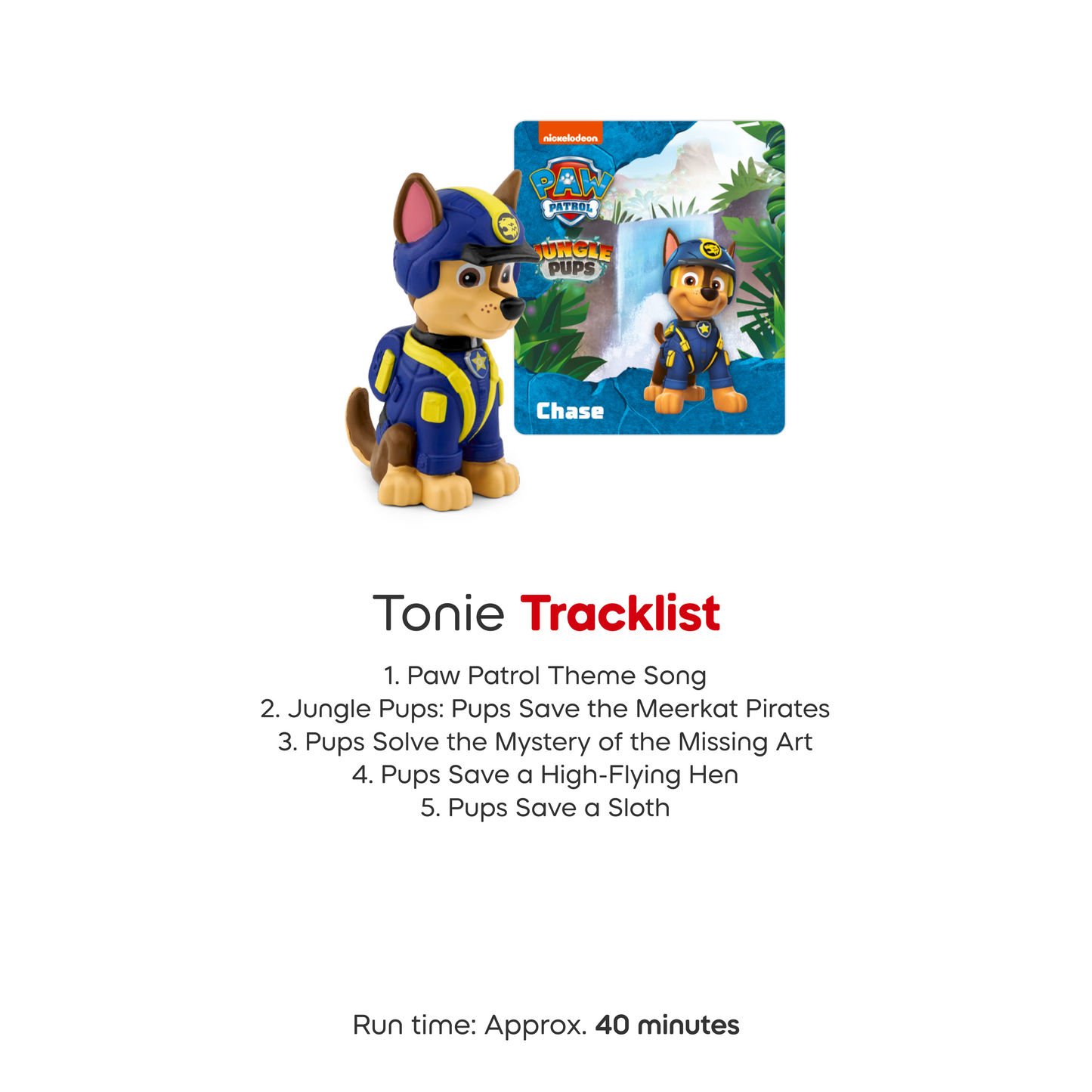 PAW Patrol Jungle Pups: Chase Tonie