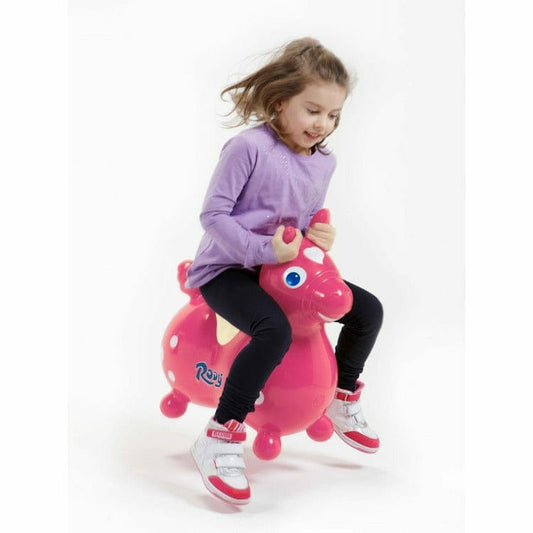 Pink Rody Horse Inflatable Bouncer Ride-on