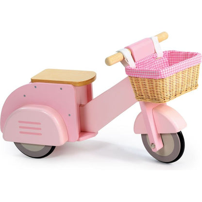 Pink Scooter with Basket